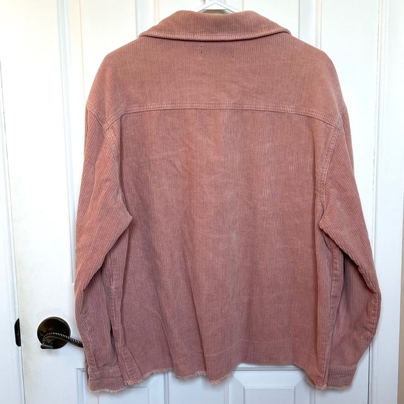 Women’s Paraphrase Pink Corduroy Oversized Jacket 100% cotton - Picture 6 of 8